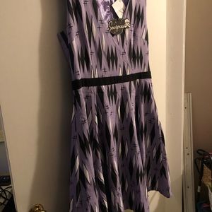 Sourpuss rockabilly purple diamond designs, never worn.